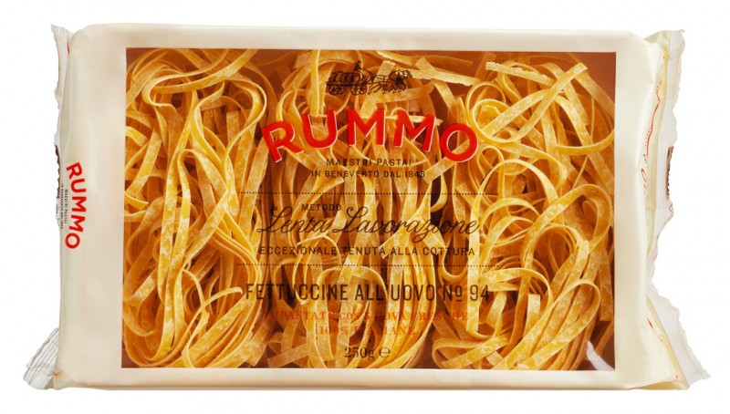 Fettuccine all`uovo, pates aux oeufs, rummo - 250g - paquet