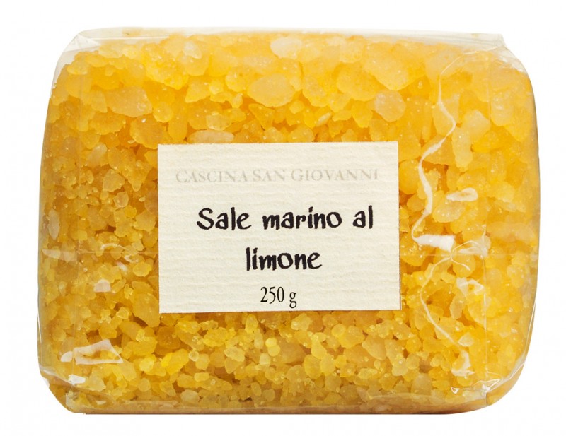 Vente marino al limone, sel de mer au citron, Cascina San Giovanni - 250 g - sac