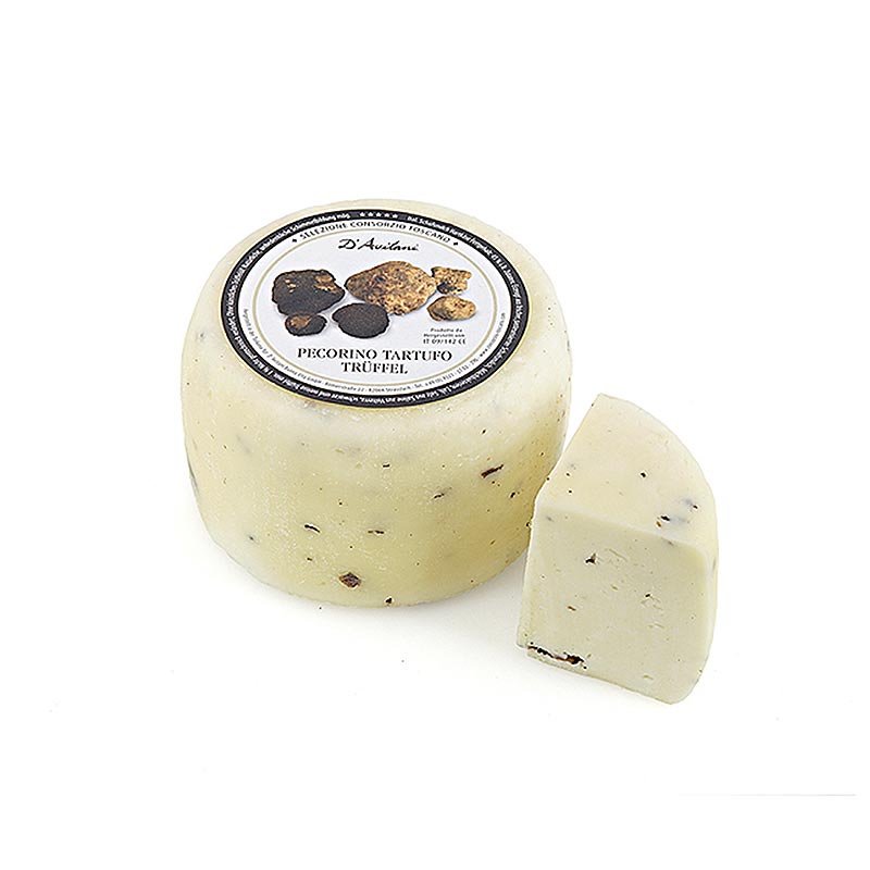 Pecorino Tartuffo, schapenkaas met truffels, minimaal 3 weken gerijpt - ca. 700 g - veel