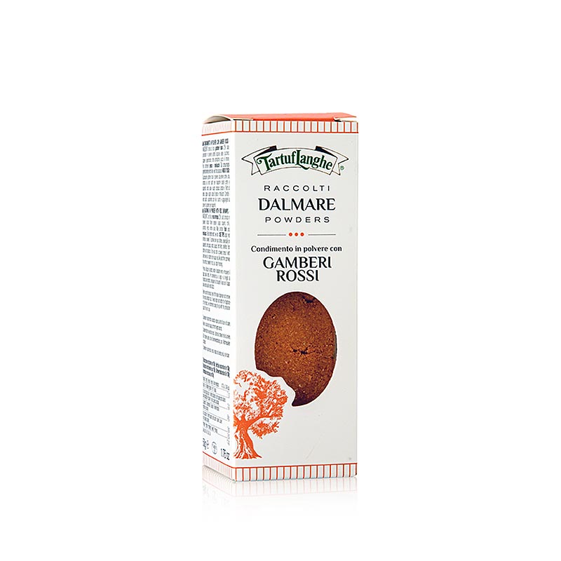 TARTUFLANGHE DALMARE® poudre de crevettes rouges, deshydratee - 50g - Verre