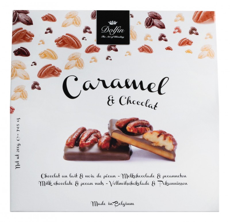 Solde caramel au beurre aux noix de pecan, caramel au beurre sale aux noix de pecan, Dolfin - 200g - paquet