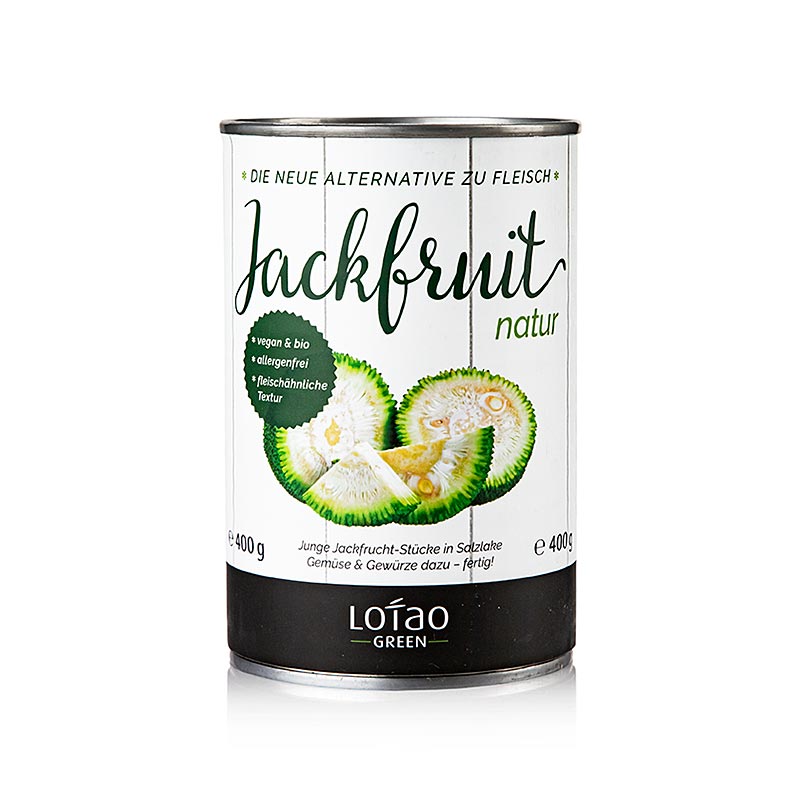 Jackfrugt, naturlig, vegansk, Lotao, BIO - 400 g - Kan