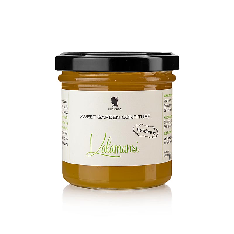 Confiture Sweet Garden - Pate a tartiner aux fruits Kalamansi, Mea Rosa - 180g - Verre