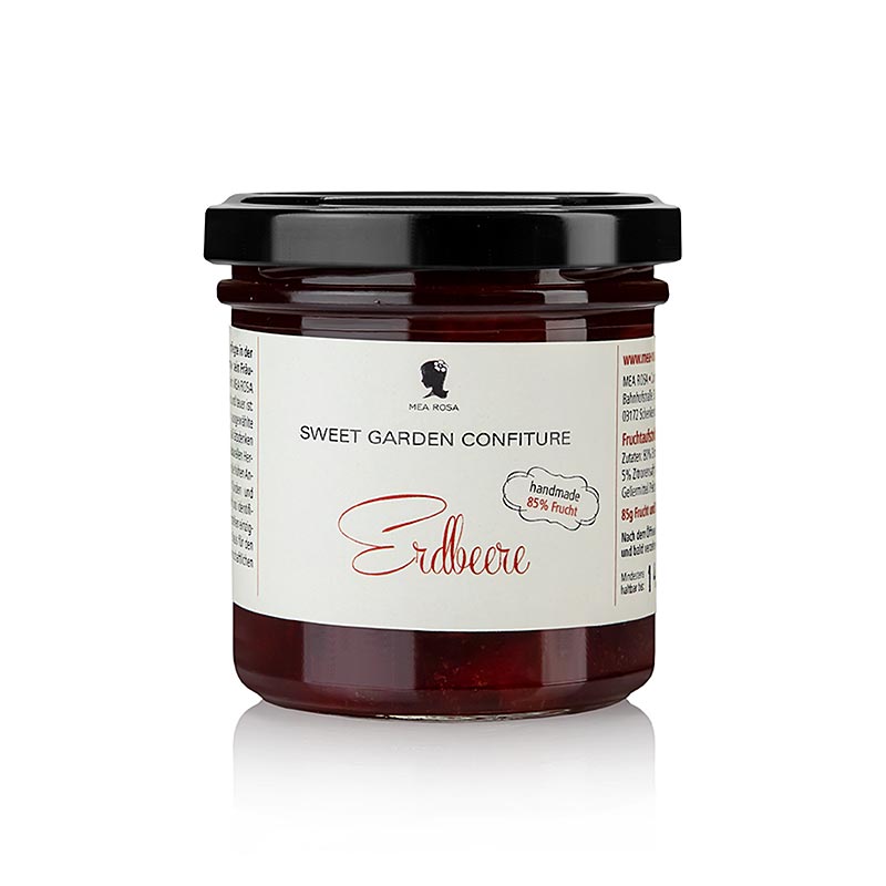 Sweet Garden Confiture - pate a tartiner aux fraises, Mea Rosa - 180g - Verre