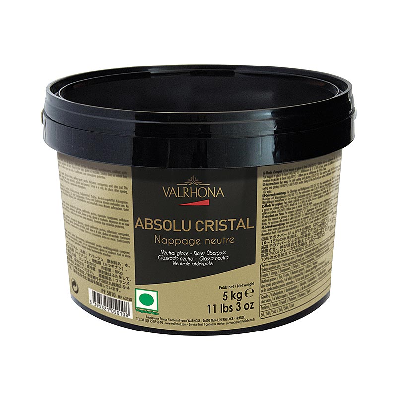 Valrhona Nappage - Cristal Absolu, fonte neutre, clair - 5 kg - Pe-seau