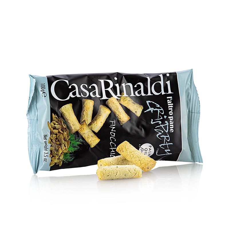 Grisparty - Mini snacks Grissini aux graines de fenouil, Casa Rinaldi - 100g - sac