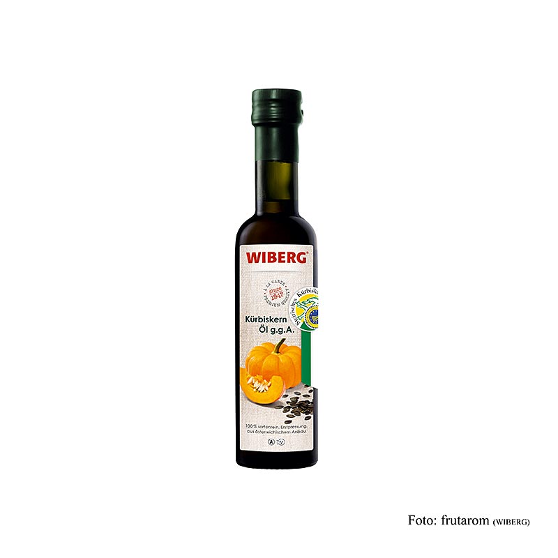 Huile de pepins de courge de Styrie Wiberg, IGP, 100% pure - 250 ml - Bouteille