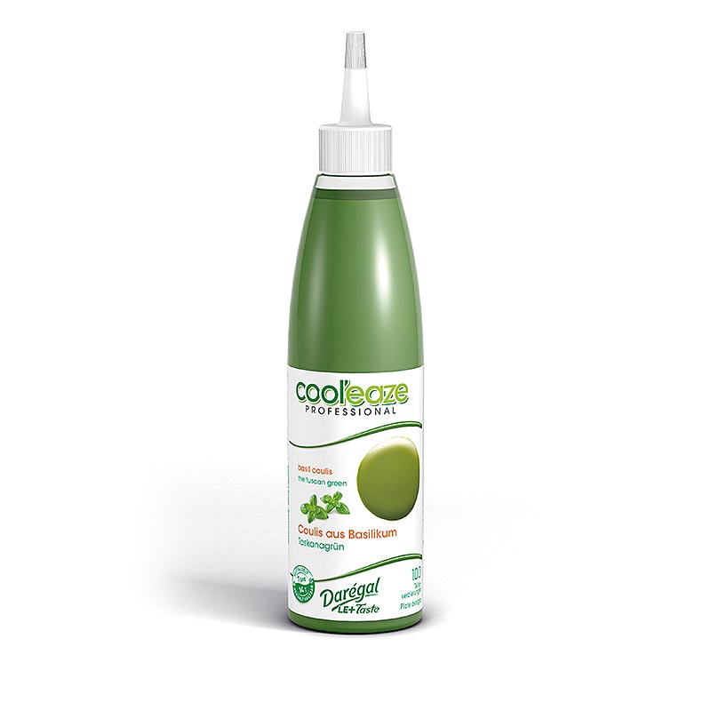 Coulis vert toscan, de basilic, DAREGAL - 240g - Bouteille PE