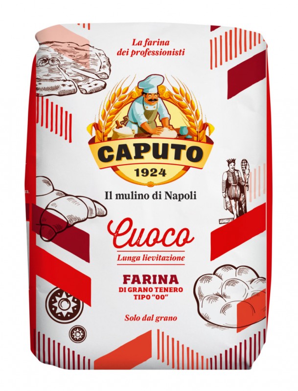 Farina Cuoco Rossa, tarwebloem type 00, Caputo - 1000 gram - inpakken