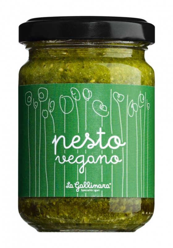 Pesto Genovese vegano, Pesto genois, vegetalien, La Gallinara - 130g - Verre