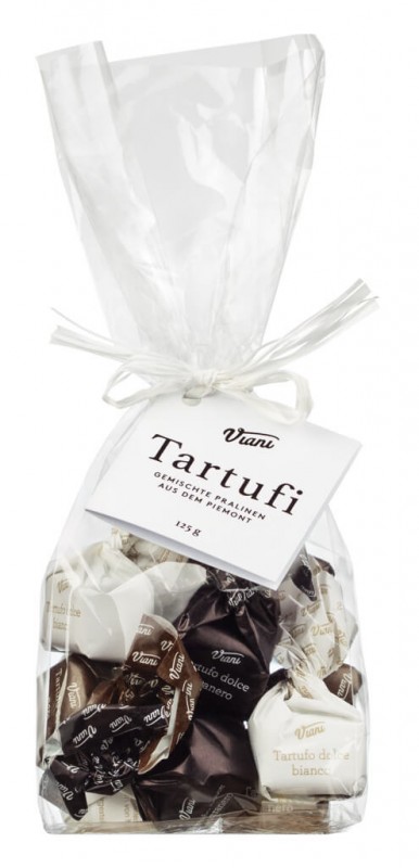 Tartufi dolci classici misti, sacchetto, Truffes au chocolat classiques melangees, sac, Viani - 125g - sac