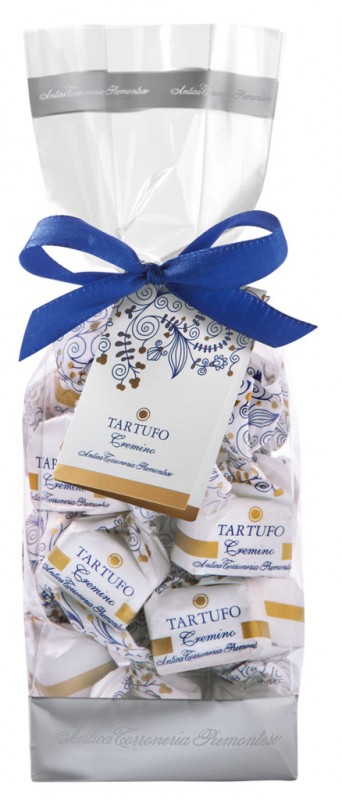 Tartufi dolci cremino, truffes au chocolat a la creme de gianduia, sachet, Antica Torroneria Piemontese - 200g - sac