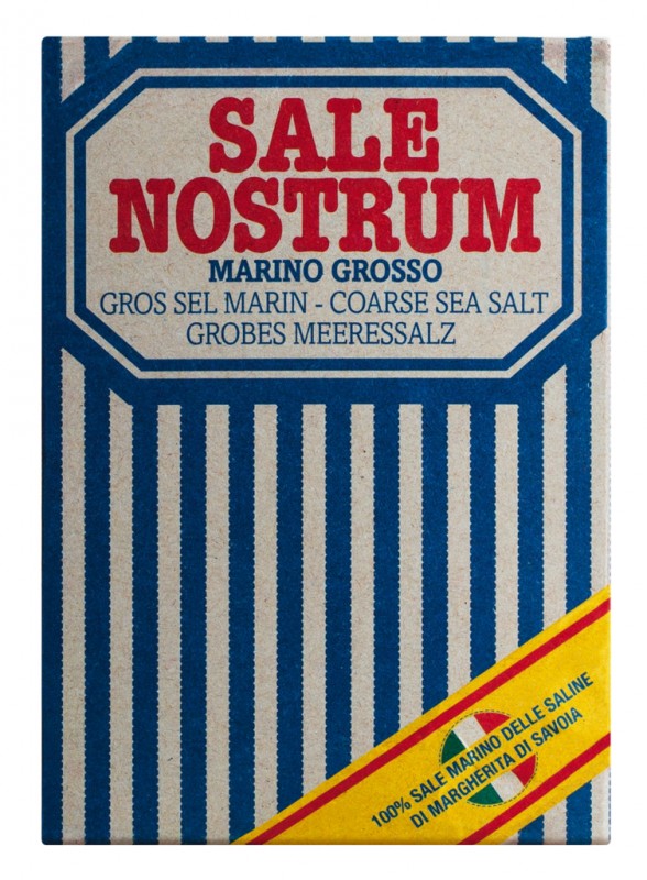 Vente Marino Grosso Nostrum, Gros Sel de Mer, Piazzolla Sali - 1 000g - paquet