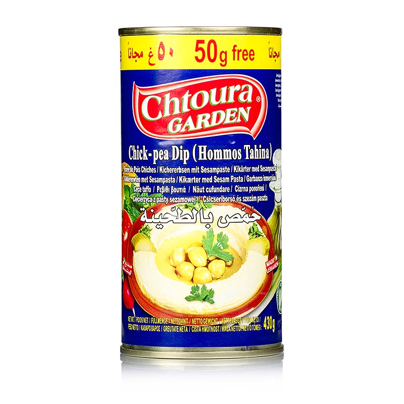 Houmous Tahini - puree de pois chiches au sesame, chotura - 380g - peut