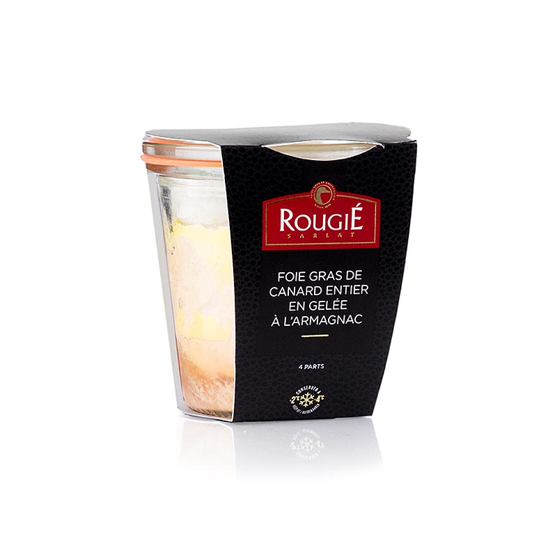 Duck foie gras, with Armagnac, Rougie - 180 g - Glass