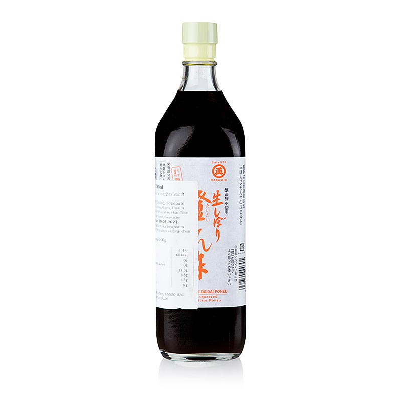 Chanpon Ponzu, gemaakt van sojasaus en 5 citrussappen, Marusho - 700 ml - fles