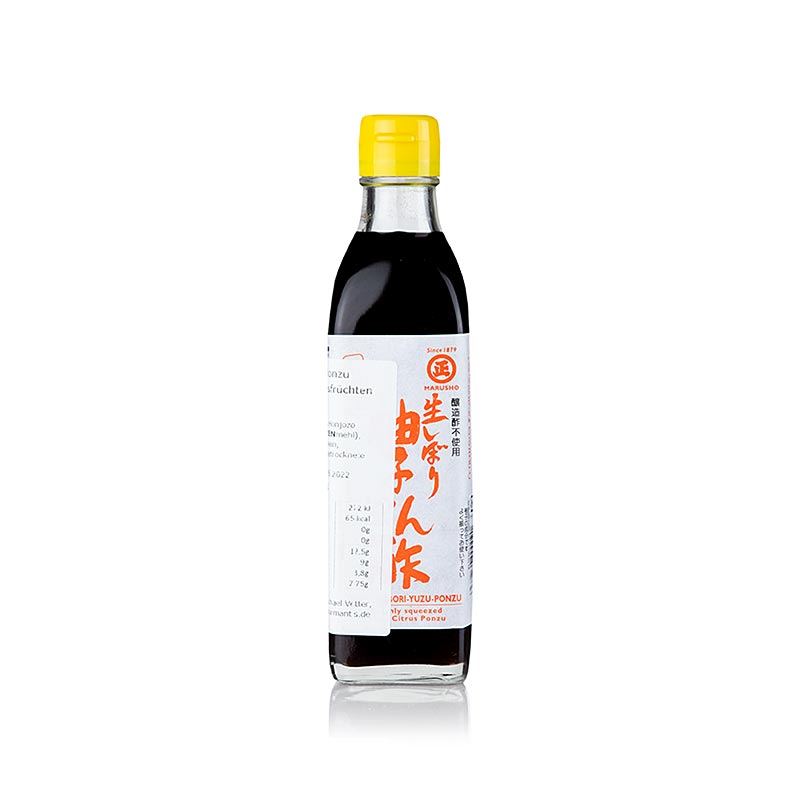 Namashibori yuzu ponzu, à base de sauce soja et jus de yuzu, marusho - 300 ml - bouteille