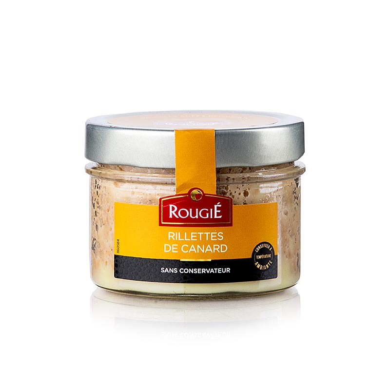 Rillette de canard - tourte a la viande de canard, rougie - 180g - Verre