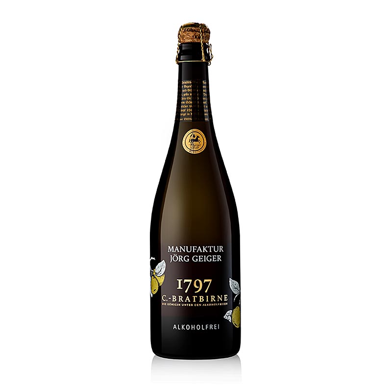 Jorg Geiger pear sparkling wine from the C-Bratbirne, alcohol-free - 750 ml - bottle