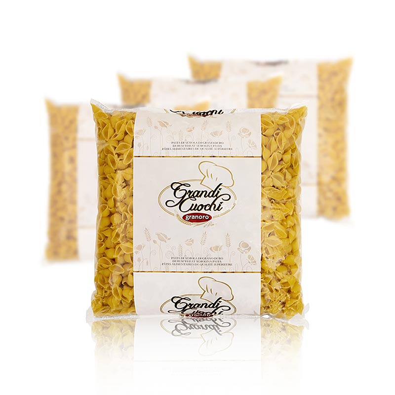 Granoro Conchiglie (pates aux coquilles), n°105 - 12kg, 4x3000g - Carton