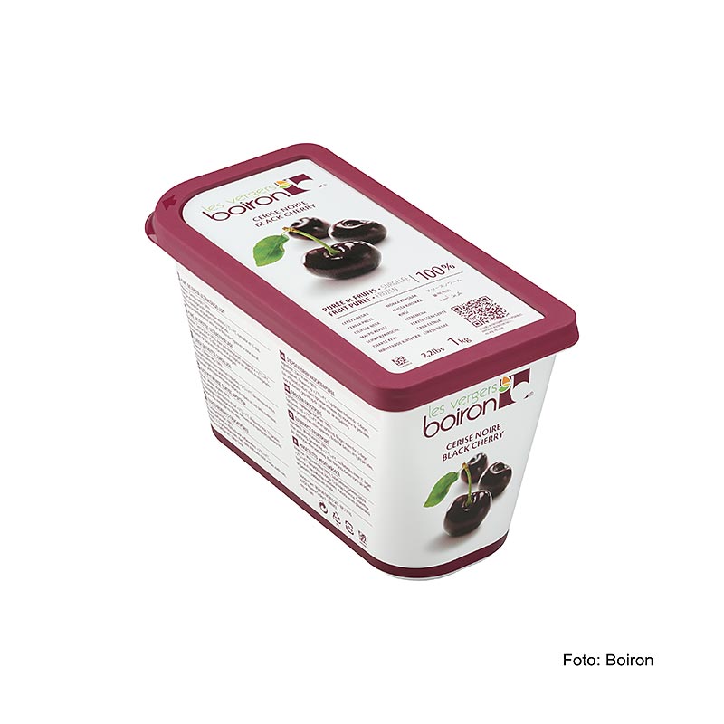 Boiron Black Cherry Puree, unsweetened - 1 kg - Pe-shell