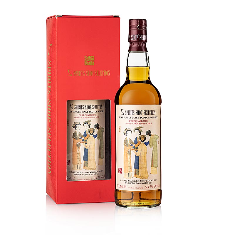 Whisky Single Malt Port Charlotte S Spirits 2004-2018 Fut d`Yquem, 53,7% vol. - 700 ml - Bouteille