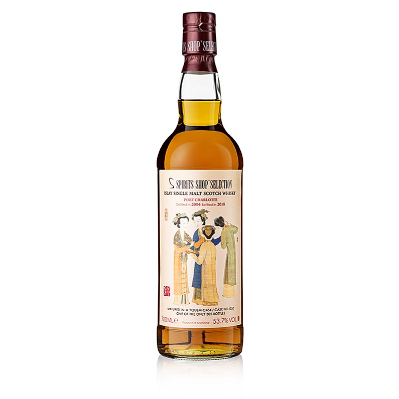 Whisky Single Malt Port Charlotte S Spirits 2004-2018 Fut d`Yquem, 53,7% vol. - 700 ml - Bouteille