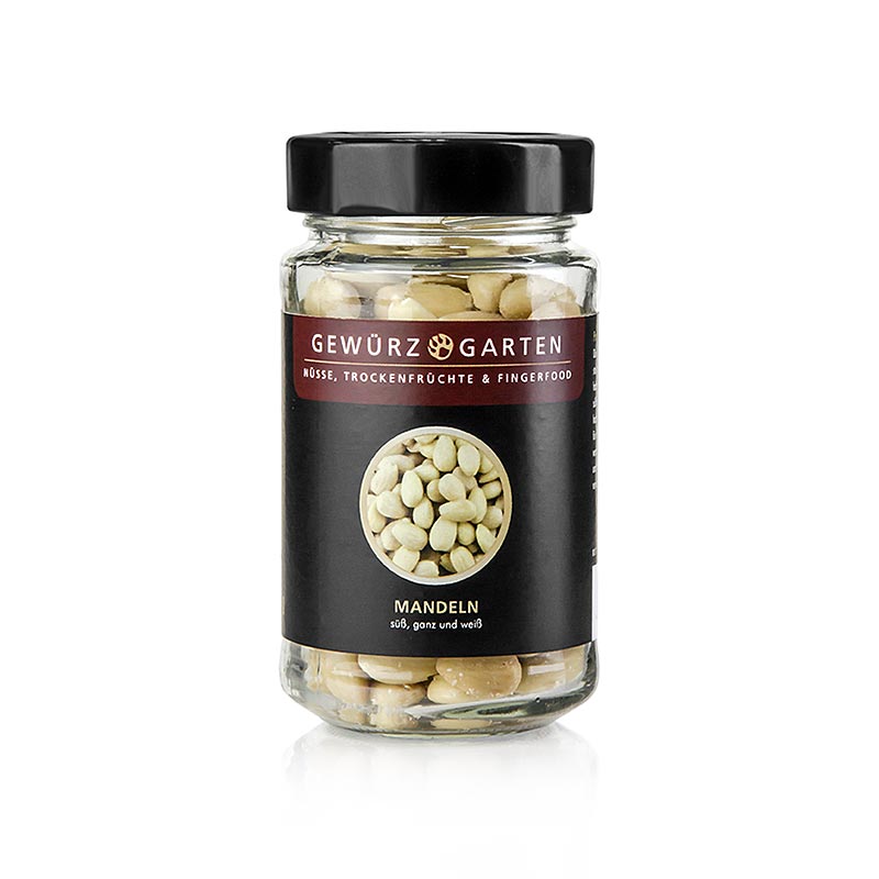 Amandes du jardin aux epices, douces, entieres, blanches - 125g - Verre