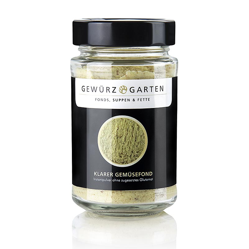 Gewurzgarten Bouillon de legumes transparent, poudre instantanee, sans glutamate ajoute - 170g - Verre