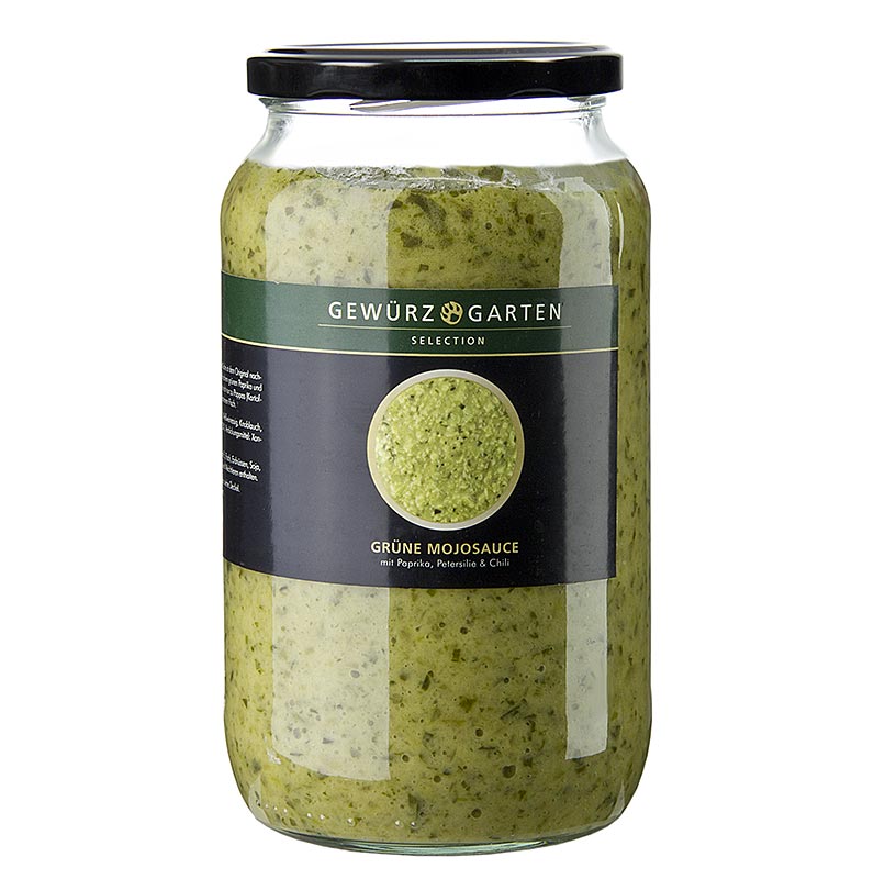 Sauce Mojo verte Spice Garden, avec poivron, piment et persil - 900 ml - Verre