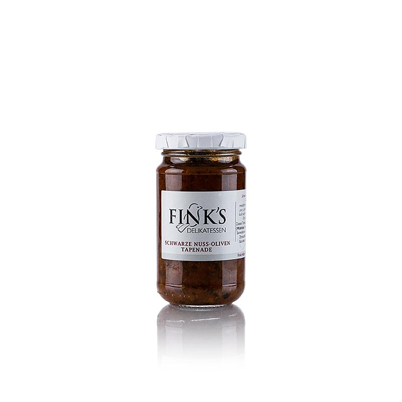 Tapenade d`olives aux noix noires, epicerie fine Fink - 200 g - Verre