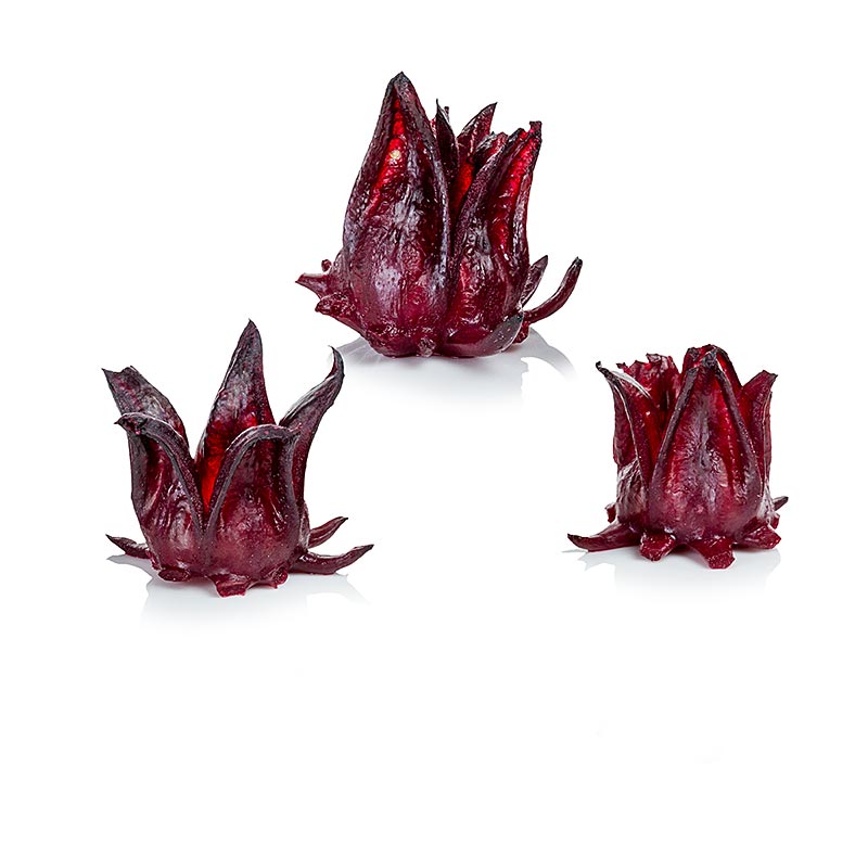 Rosella sauvage, calices d`hibiscus sauvage - 100 g, environ 25 pieces - sac