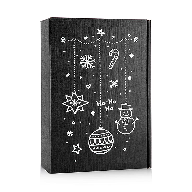 Coffret vin Seta Black X-Mas, coffret cadeau de 3, 360x250x90mm - 1 piece - Lache