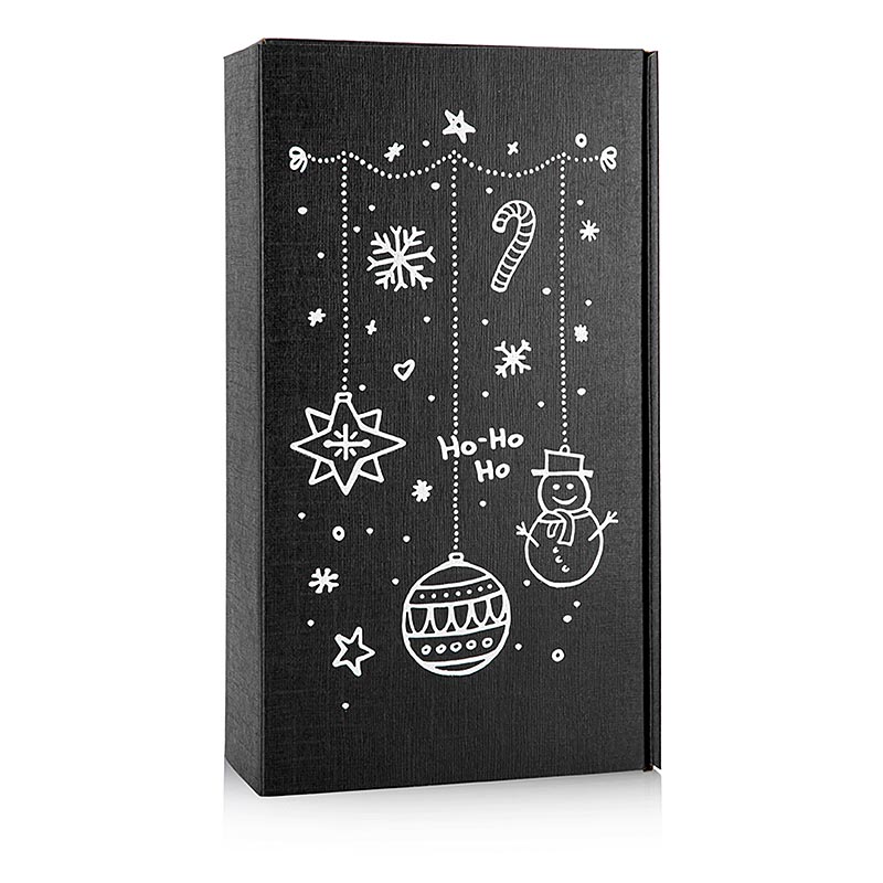 Coffret vin Seta Black X-Mas, coffret cadeau de 2, 360x180x90mm - 1 piece - Lache