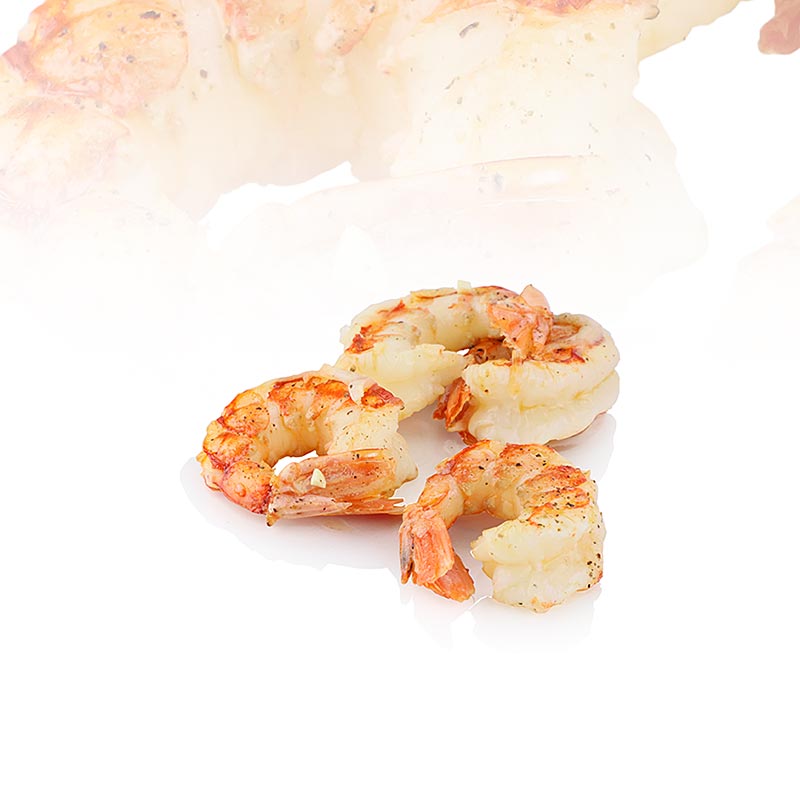 Red prawns, wild caught, headless with shell, approx. 32-40 pieces, easy peel - 1 kg - bag