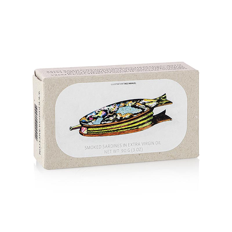 Smoked sardines in extra virgin olive oil, Jose Gourmet - 90g - can