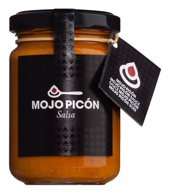 Mojo Picon, sauce d`assaisonnement au poivron rouge, ail et cumin, Don Gastronom - 130g - Verre