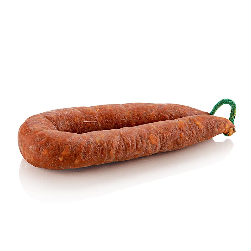 Chorizo Naturel Picante, épicé, en forme de fer à cheval - 250 g - vide