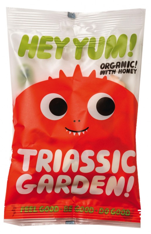 Triasic Garden, bio, gomme de fruit au miel + yaourt, bio, Hey Yum ! - 8x100g - afficher