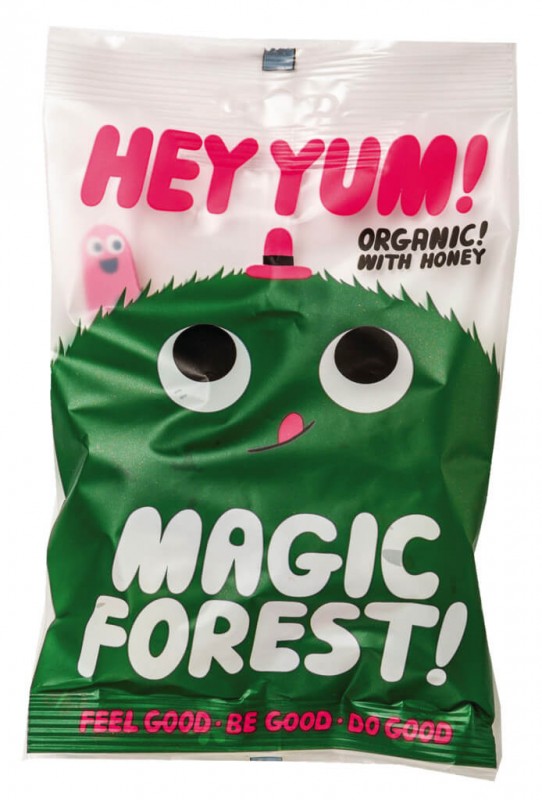 M Forest, bio, gommes aux fruits au miel, bio, Hey Yum ! - 10x100g - écran