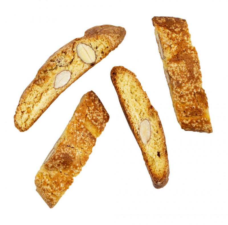 Biscotti di Prato alle mandorle, latta clara, biscuits toscans aux amandes, boîte ronde, mattei - 500g - pouvez