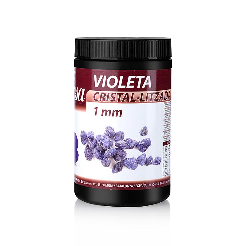 Sosa Morceaux de fleurs violettes cristallisees, violette, morceaux de 1 mm - 500g - Pe peut