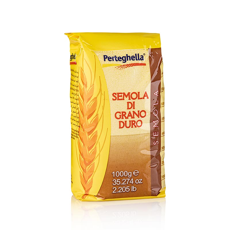 Semoule de ble dur - Semola di Grano Duro, pour des pates et gnocci onctueux - 1 kg - Sac