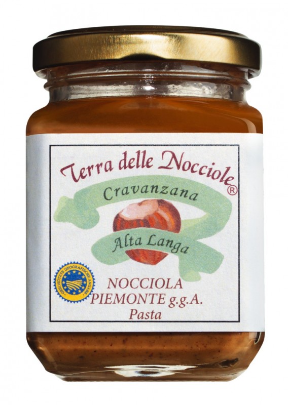 Pasta di nocciole en vasetti, creme de noisettes, terra delle nocciole - 200g - Verre