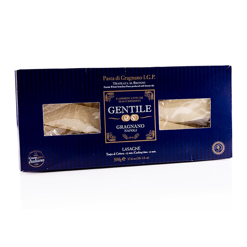 Pastificio Gentile Gragnano IGP - Assiettes a lasagnes - 500g - paquet