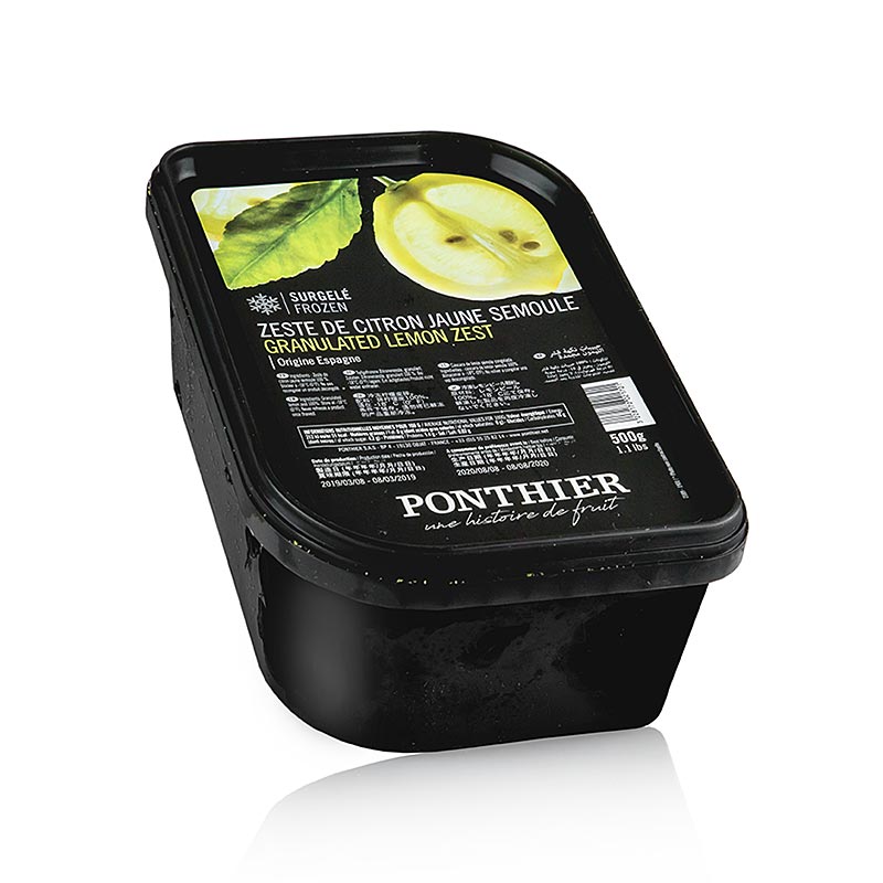 Ponthier Zest Granules - Lemon Peel - 500g - PE shell