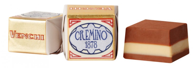 Cremino 1878, praline etage a base de creme d`amande et de noisette, Venchi - 1 000g - kilos