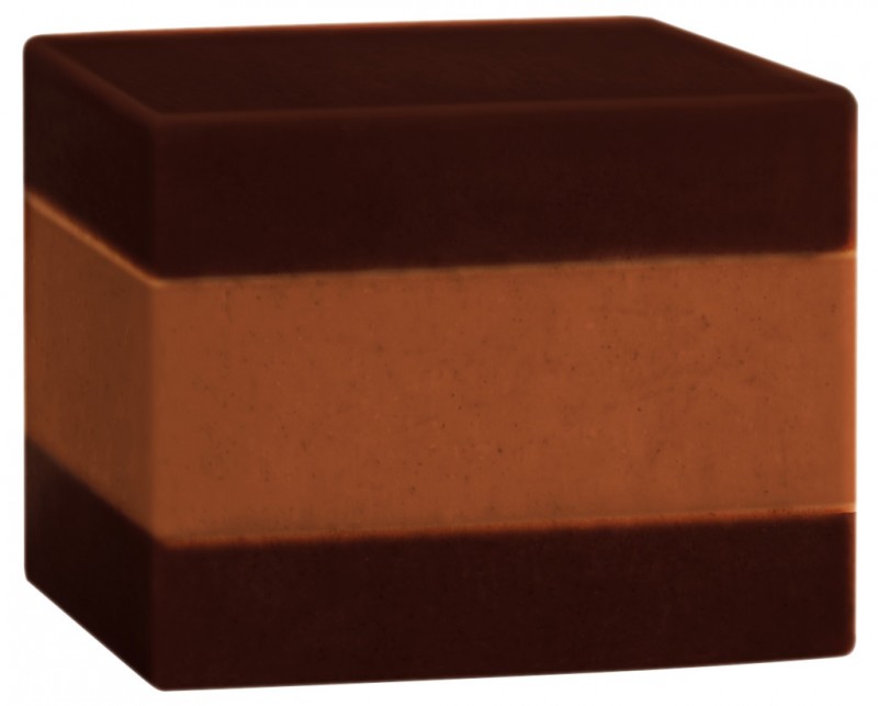 Dark Cremino Cubes, lagdelt praline, mørk, løs, Caffarel - 1.000 g - kg