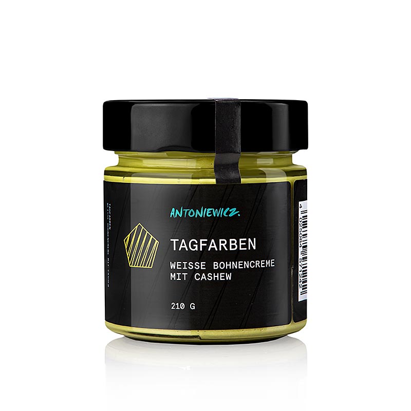 Antoniewicz - Dagfarver, hvid bønnecreme med cashewnødder - 210 g - Glas