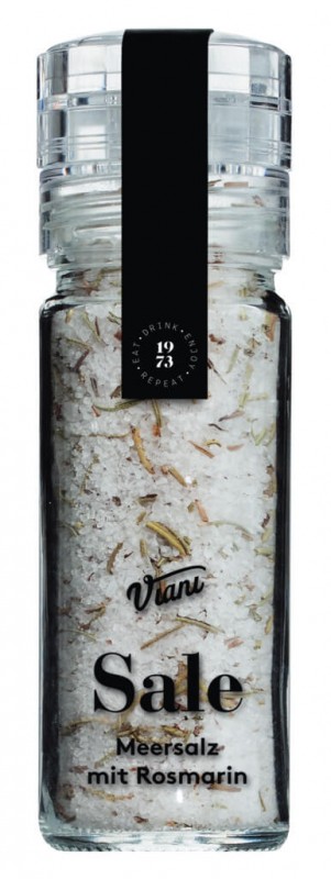 Havsalt med rosmarin, mÃ¸lle Sale al Rosmarino, Viani Alimentari - 90 g - Stykke